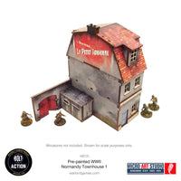 Pre-painted WW2 Normandy Townhouse 1: Warlord Games Bolt Action
