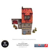 Pre-painted WW2 Normandy Townhouse 1: Warlord Games Bolt Action
