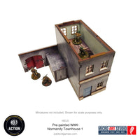 Pre-painted WW2 Normandy Townhouse 1: Warlord Games Bolt Action
