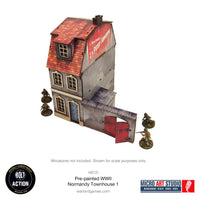 Pre-painted WW2 Normandy Townhouse 1: Warlord Games Bolt Action
