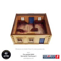 Pre-painted WW2 Normandy Townhouse 3: Warlord Games Bolt Action
