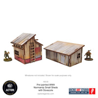 Pre-Painted WW2 Normandy Small Sheds with Dovecote: Warlord Games Bolt Action
