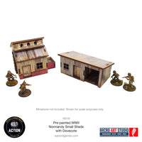 Pre-Painted WW2 Normandy Small Sheds with Dovecote: Warlord Games Bolt Action
