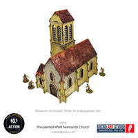 Pre-Painted WW2 Normandy Church: Warlord Games Bolt Action
