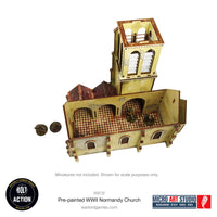 Pre-Painted WW2 Normandy Church: Warlord Games Bolt Action
