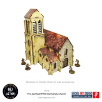 Pre-Painted WW2 Normandy Church: Warlord Games Bolt Action
