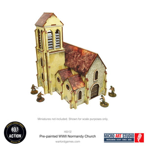 Pre-Painted WW2 Normandy Church: Warlord Games Bolt Action