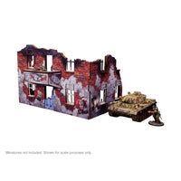 Pre-Painted WW2 Ostfront Stalingrad Apartment Block Back: Warlord Games Terrain
