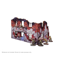 Pre-Painted WW2 Ostfront Stalingrad Apartment Block Back: Warlord Games Terrain
