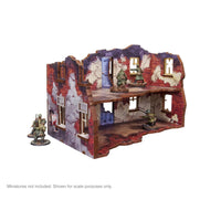 Pre-Painted WW2 Ostfront Stalingrad Apartment Block Back: Warlord Games Terrain
