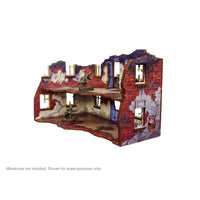 Pre-Painted WW2 Ostfront Stalingrad Apartment Block Back: Warlord Games Terrain
