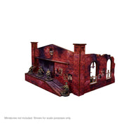 Pre-Painted WW2 Ostfront Stalingrad Factory Back with Ramp: Warlord Games Terrain
