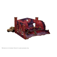 Pre-Painted WW2 Ostfront Stalingrad Factory Back with Ramp: Warlord Games Terrain

