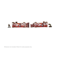 Pre-Painted WW2 Ostfront Stalingrad Walls High: Warlord Games Terrain
