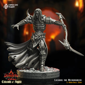 Lazarus, the Necromancer (Brave Hero): Crippled God Foundry Age of Fantasy 3D Print