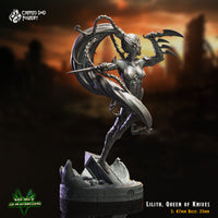 Lilith, Queen of Knives: Crippled God Foundry Grim Dark Future 3D Print
