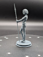 Zarina Human Standing: Female Miniatures 3D Resin Print
