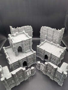 Full Tournament Table Terrain: Domina Ferrum Grim Dark Imperial 3D Printed Scenery