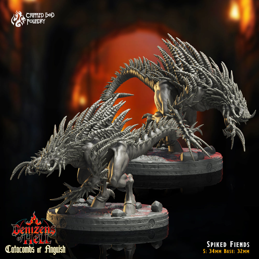 Spiked Fiends: Crippled God Foundry Age of Fantasy 3D Print