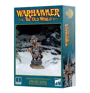 DWARFEN MOUNTAIN HOLDS: DWARF KING WITH OATHSTONE GW Warhamer Old World