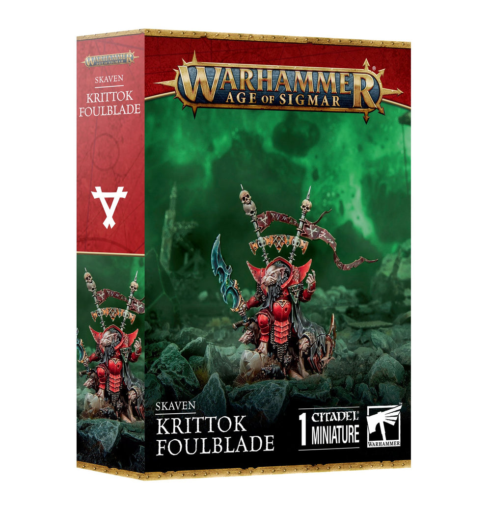 SKAVEN: KRITTOK FOULBLADE Games Workshop Warhamer Age of Sigmar Preorder, Ships 09/21