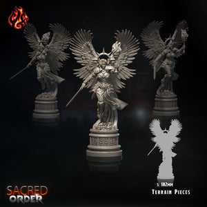 Statue of a Sacred Order Saint: Crippled God Foundry Grim Dark Future Terrain 3D Resin