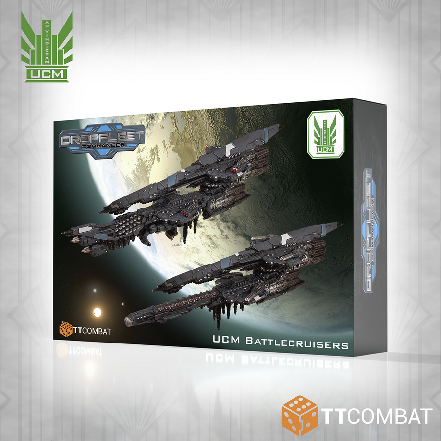 UCM Plastic Battlecruisers TT Combat DropFleet Commander | Tabletop Heaven