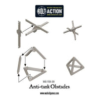 ANTI-TANK OBSTACLES PLASTIC BOX SET Warlord Games Bolt Action
