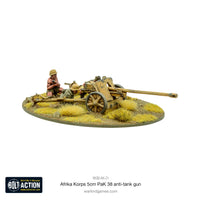 GERMANY: AFRIKA KORPS 5CM PAK38 ANTI-TANK GUN Warlord Games Bolt Action
