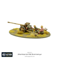 GERMANY: AFRIKA KORPS 5CM PAK38 ANTI-TANK GUN Warlord Games Bolt Action
