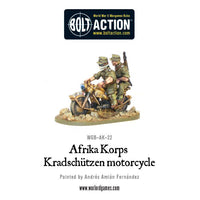 Germany - Afrika Korps Kradschutzen Motorcycle: Warlord Games Bolt Action