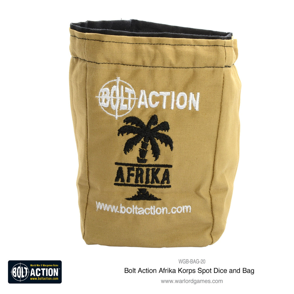 Germany - Afrika Korps Dice Bag: Warlord Games Bolt Action