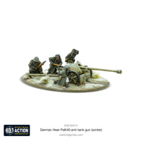 GERMANY: HEER 75MM PAK 40 ANTI-TANK GUN (WINTER) Warlord Games Bolt Action
