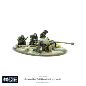 GERMANY: HEER 75MM PAK 40 ANTI-TANK GUN (WINTER) Warlord Games Bolt Action