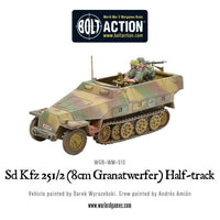 Germany - Sd.Kfz 251/2 Ausf D (8cm Granatwerfer) Half Track: Warlord Games Bolt Action
