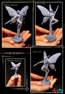 Winged Dryad Aldoris: Printomancer Forces of Nature Resin 3D Print