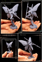 Winged Dryad Tulip: Printomancer Forces of Nature Resin 3D Print
