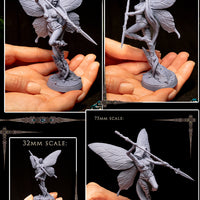 Winged Dryad Tulip: Printomancer Forces of Nature Resin 3D Print