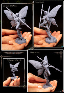 Winged Dryad Tulip: Printomancer Forces of Nature Resin 3D Print