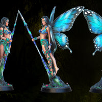 Winged Dryad Thymea: Printomancer Forces of Nature Resin 3D Print