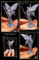 Winged Dryad Thymea: Printomancer Forces of Nature Resin 3D Print
