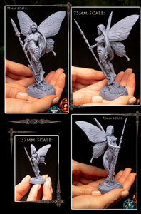 Winged Dryad Thymea: Printomancer Forces of Nature Resin 3D Print