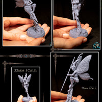 Winged Dryad Lotusia: Printomancer Forces of Nature Resin 3D Print