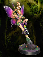 Winged Dryad Lotusia: Printomancer Forces of Nature Resin 3D Print
