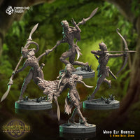 Wood Elf Hunters: Crippled God Foundry Age of Fantasy 3D Print
