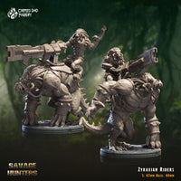 Zyraxian Riders: Crippled God Foundry Grim Dark Future 3D Print
