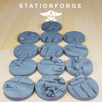 Grim Guard - Trench Bases: StationForge Grim Dark Future 3D Print