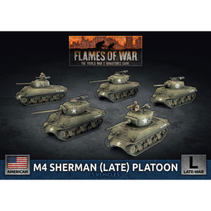 USA: M4 SHERMAN PLATOON (LATE WAR) Battlefront Miniatures Flames of War