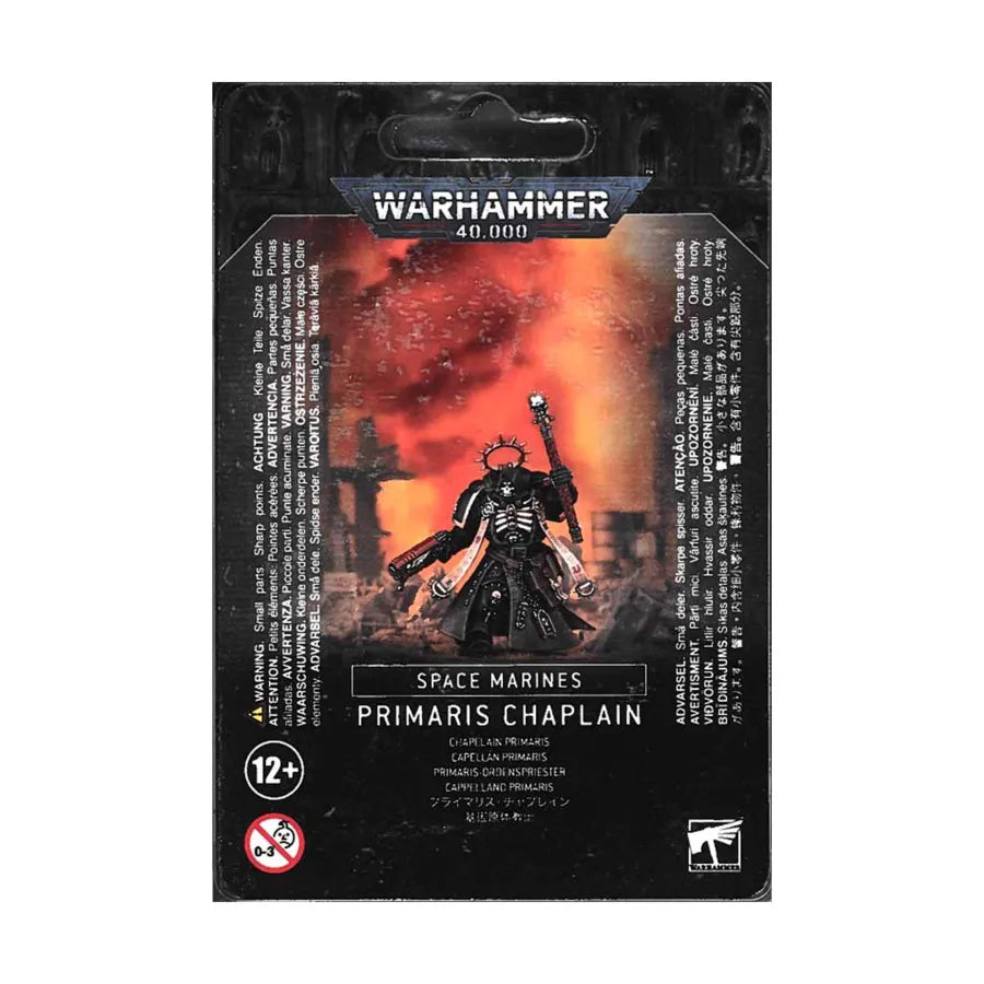 Warhammer 40k Space Marines Primaris Chaplain, Miniature Games Workshop, Scatola Sigillata - Foto 3