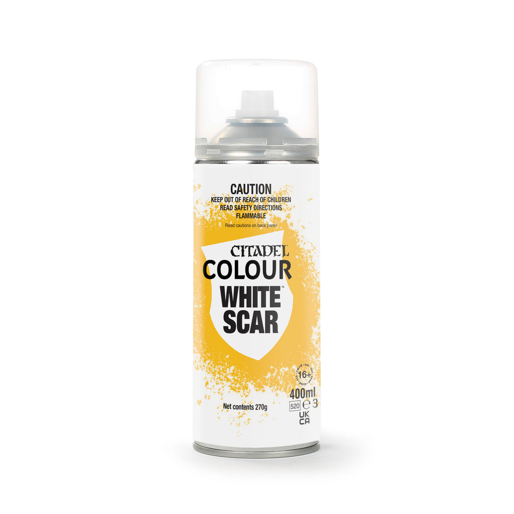 SPRAY: WHITE SCAR 400ML Games Workshop Citadel Paint